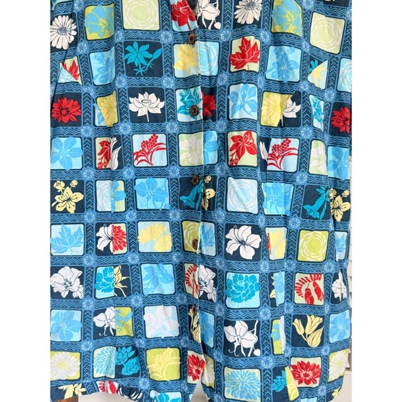 Tori Richard Women's Hawaiian Shirt Floral Print Short Sleeve Button Up Size XL - Picture 3 of 4